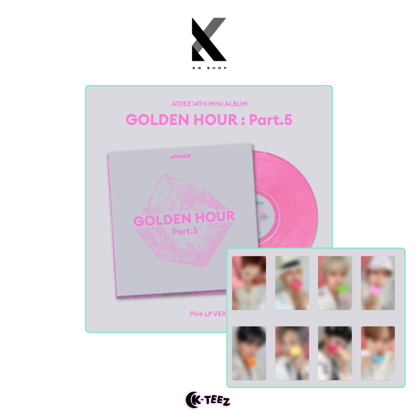 [KQ SHOP POB] ATEEZ - GOLDEN HOUR : Part.5 (Pink LP VER.)