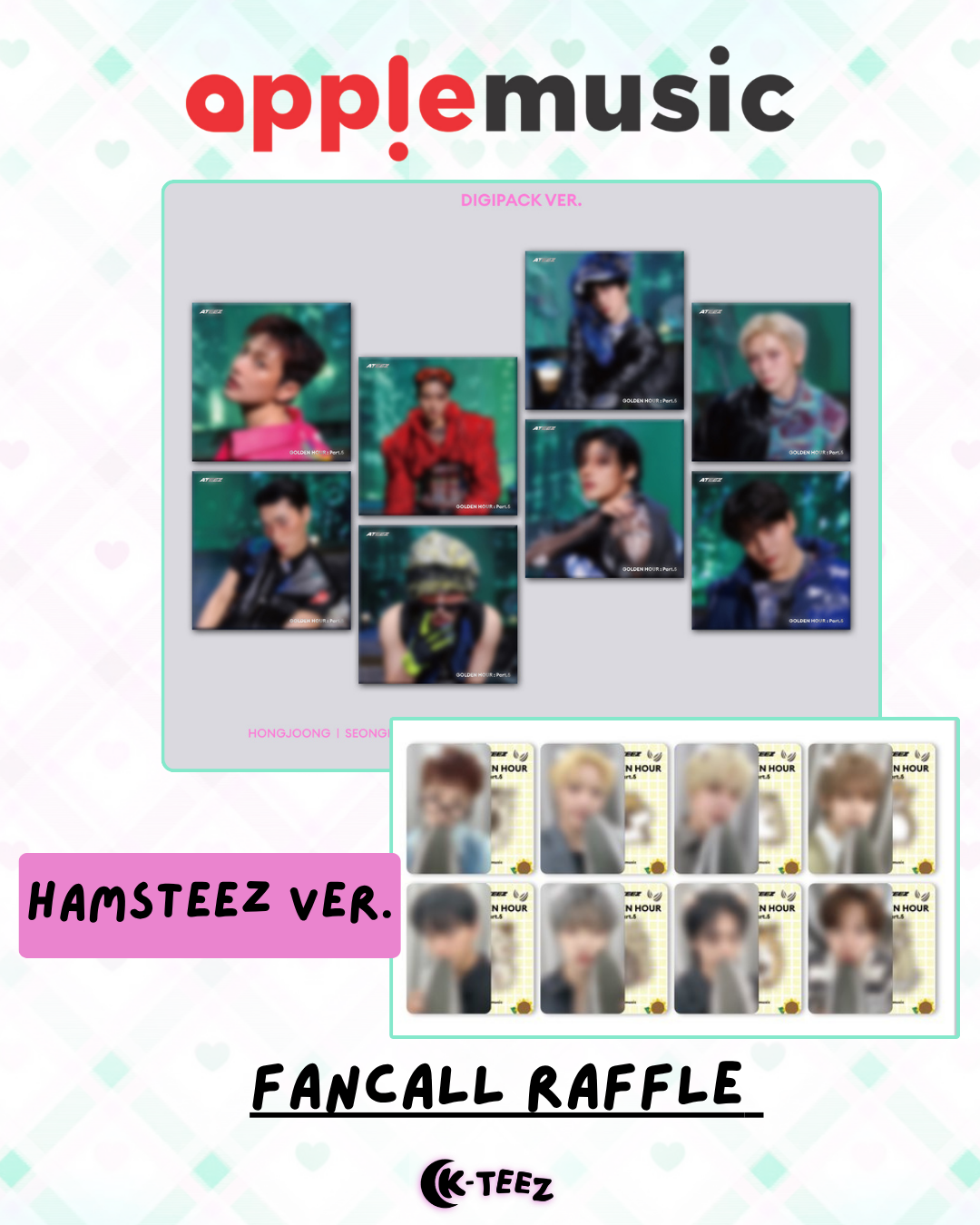[FANCALL RAFFLE - APPLE MUSIC POB] ATEEZ – GOLDEN HOUR PART.5 (DIGIPACK ver.)