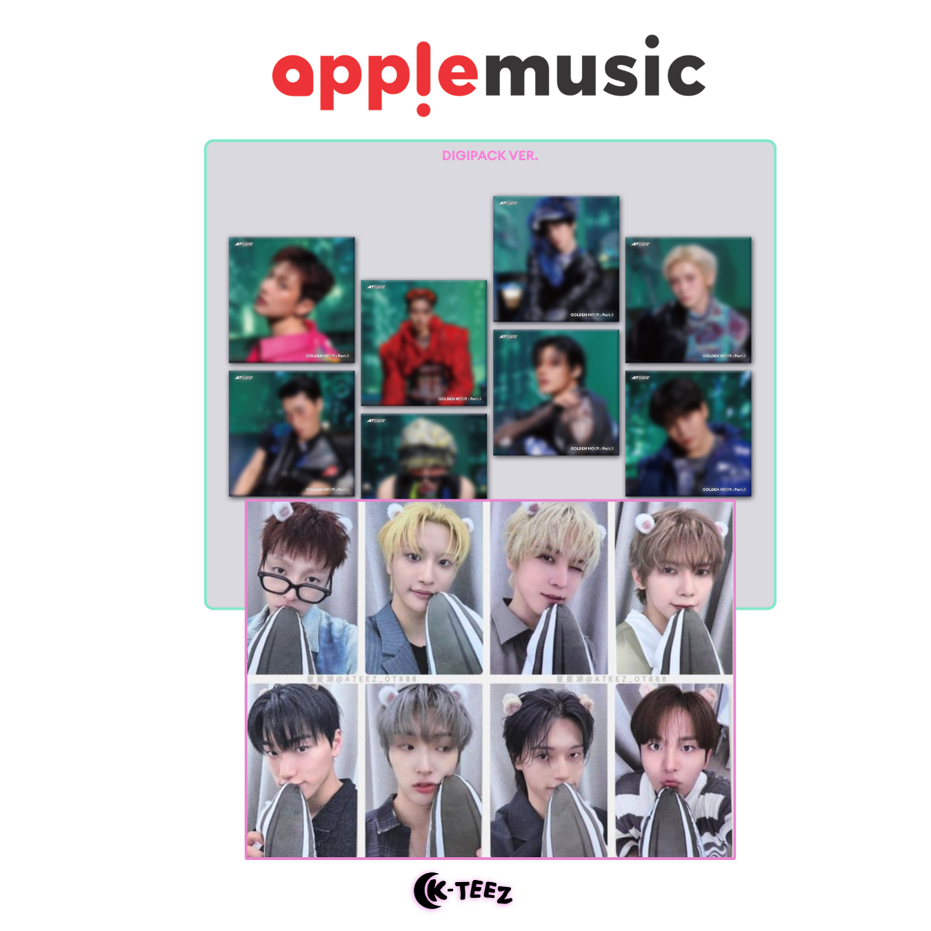 [APPLE MUSIC POB] ATEEZ - GOLDEN HOUR PART.5 (DIGIPACK VER.)
