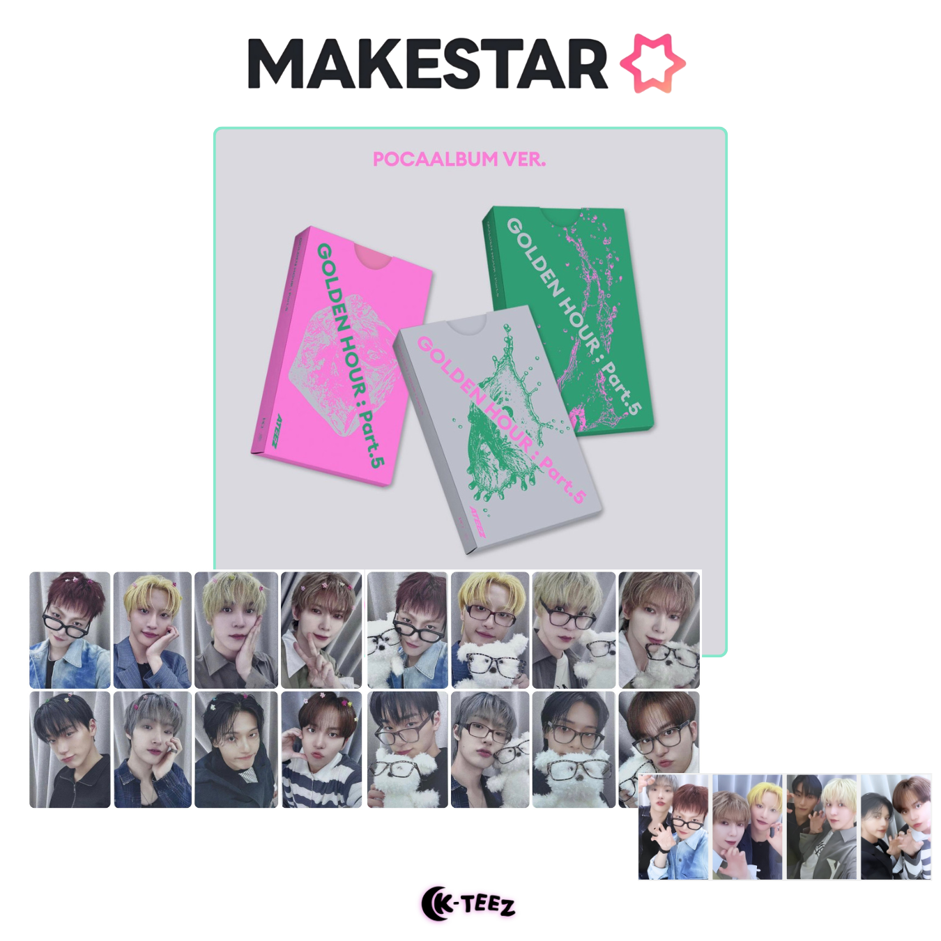 [MAKESTAR LUCKY DRAW] ATEEZ - GOLDEN HOUR PART.5 (POCA ver.)