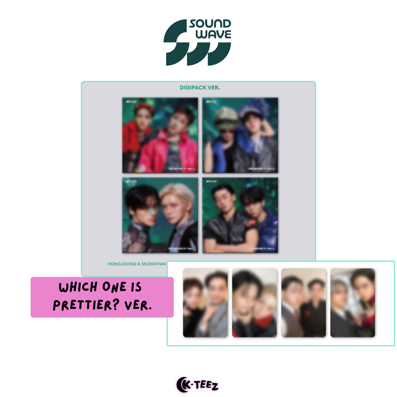 [SOUNDWAVE POB] ATEEZ - GOLDEN HOUR PART.5 (DIGIPACK UNIT ver.)
