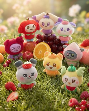 MIGHTEEZ FRUIT PLUSH KEYRING BERRY BREEZY FAIRY