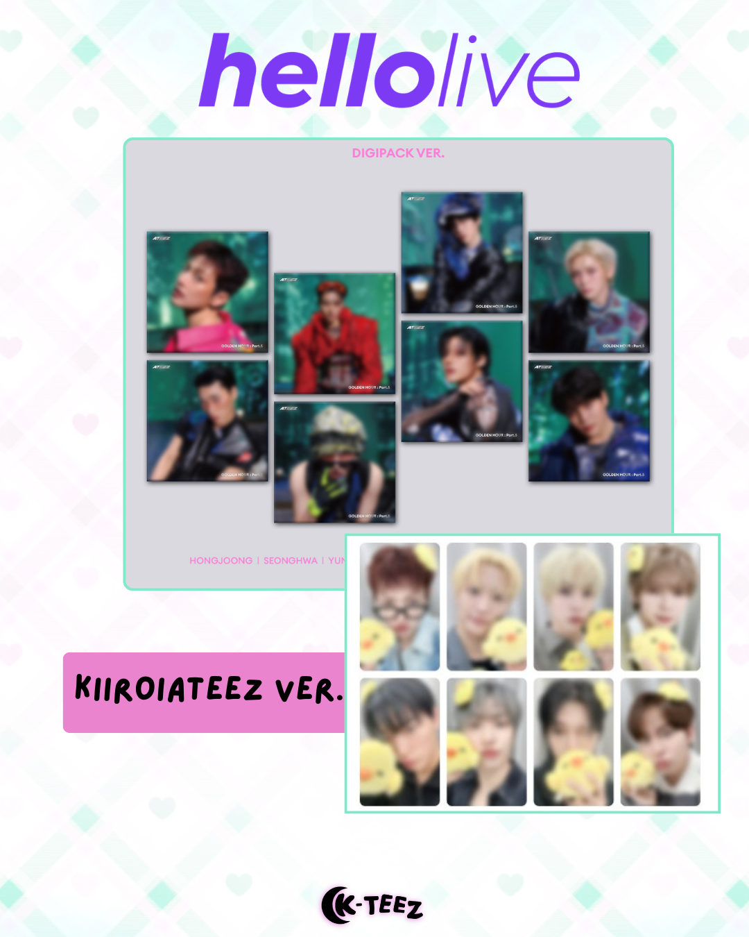 [HELLOLIVE POB] ATEEZ – GOLDEN HOUR PART.5 (Digipack ver.)