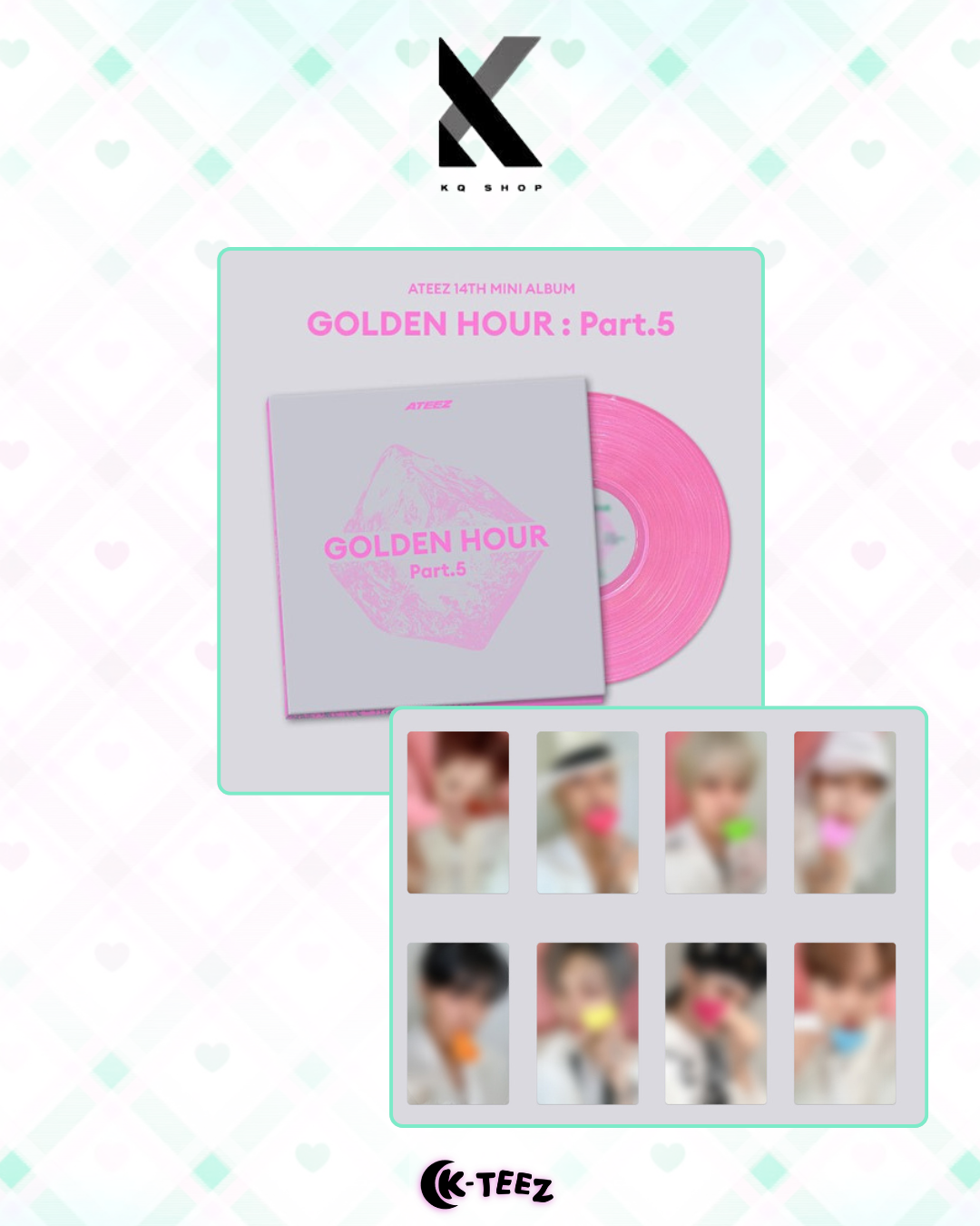 [KQ SHOP POB] ATEEZ - GOLDEN HOUR : Part.5 (Pink LP VER.)