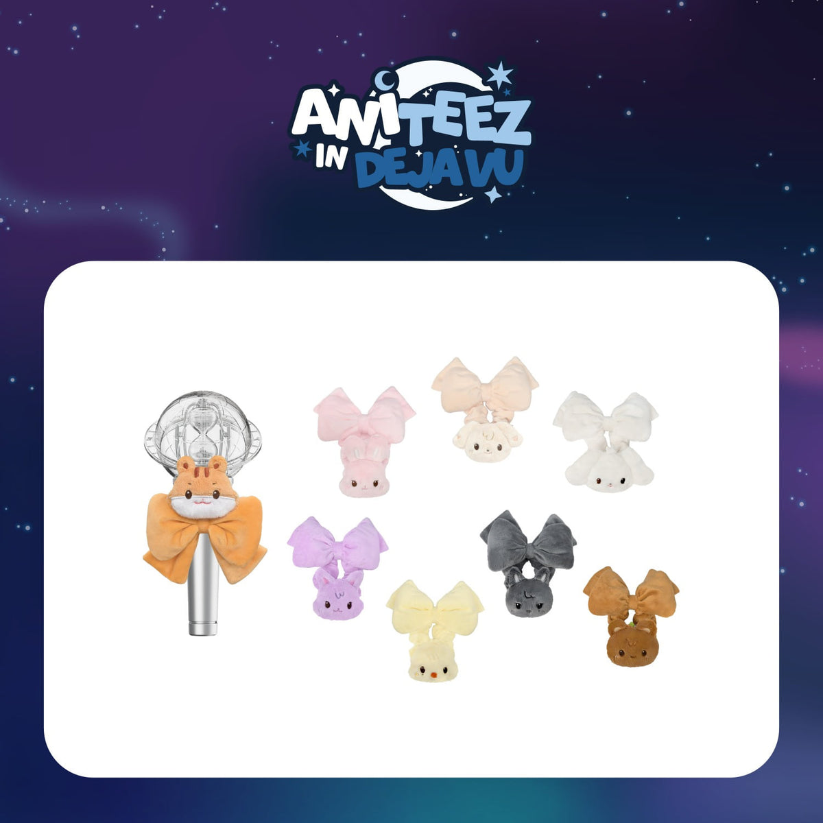 ATEEZ X ANITEEZ POP-UP [ANITEEZ IN DEJA VU] MD 05. Tiny Light Stick Scrunchie