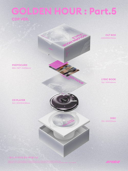 ATEEZ Golden Hour Part : 5 (CD player ver.)