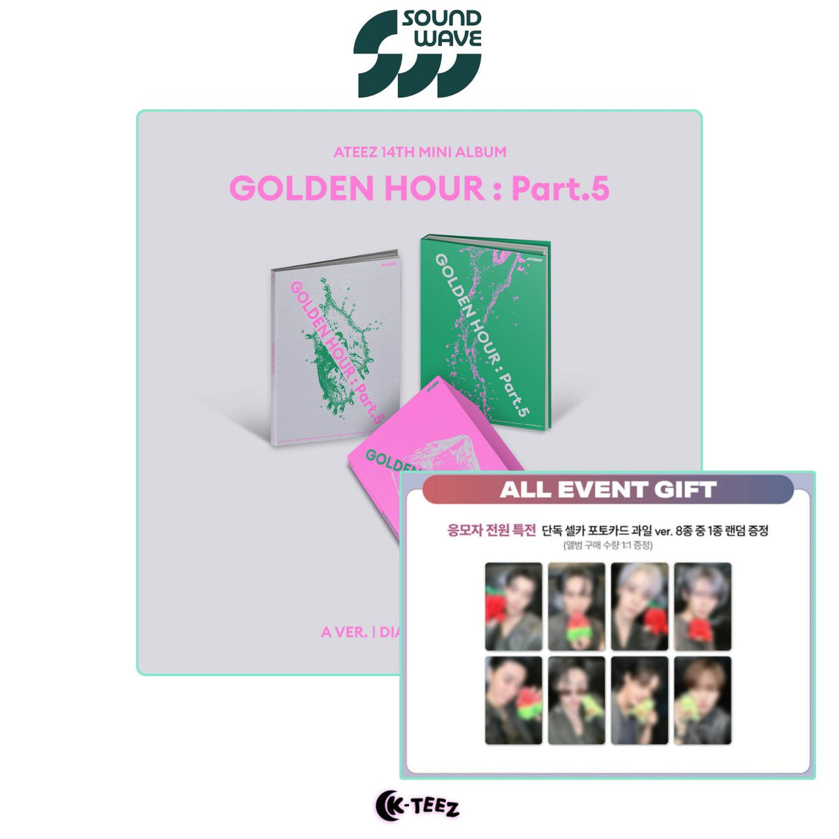 [PRÉ-COMMANDE] ATEEZ GOLDEN HOUR PART.5 SOUNDWAVE EVENT [PHOTOBOOK VER.]