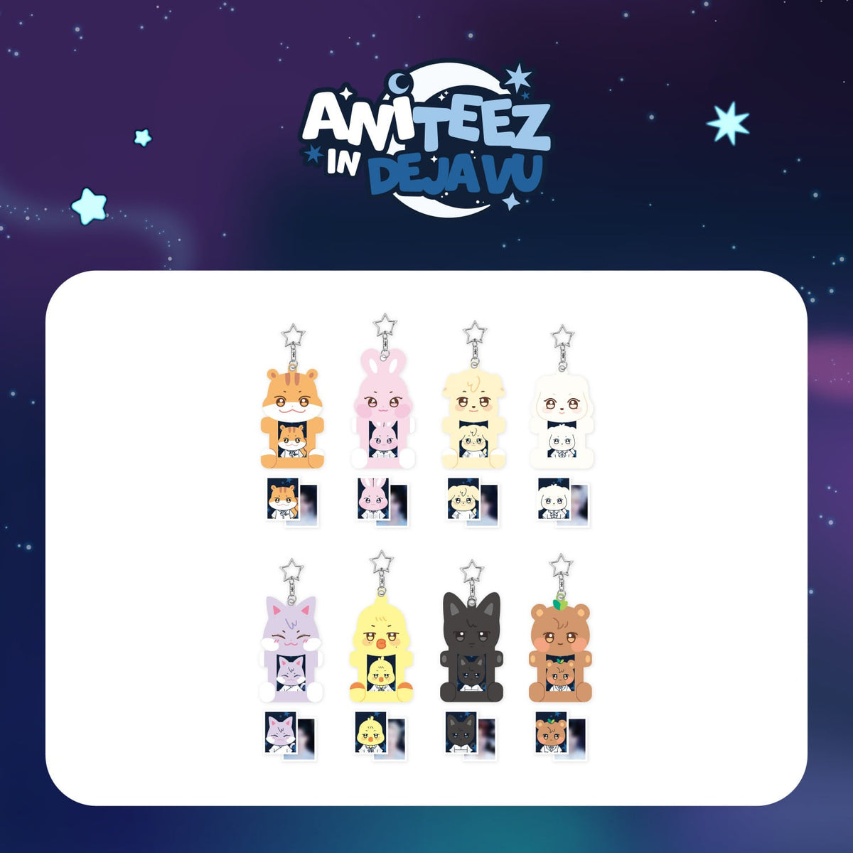 ATEEZ X ANITEEZ POP-UP [ANITEEZ IN DEJA VU] MD 16. Acrylic Magnetic ID Photo Holder