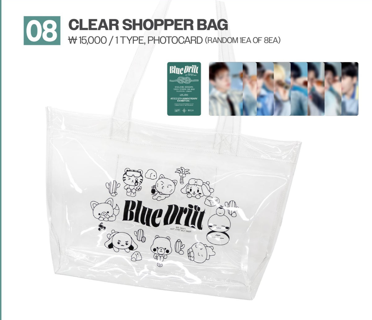 [BLUEDRIFT 8th anniversary] CLEAR SHOPPER BAG