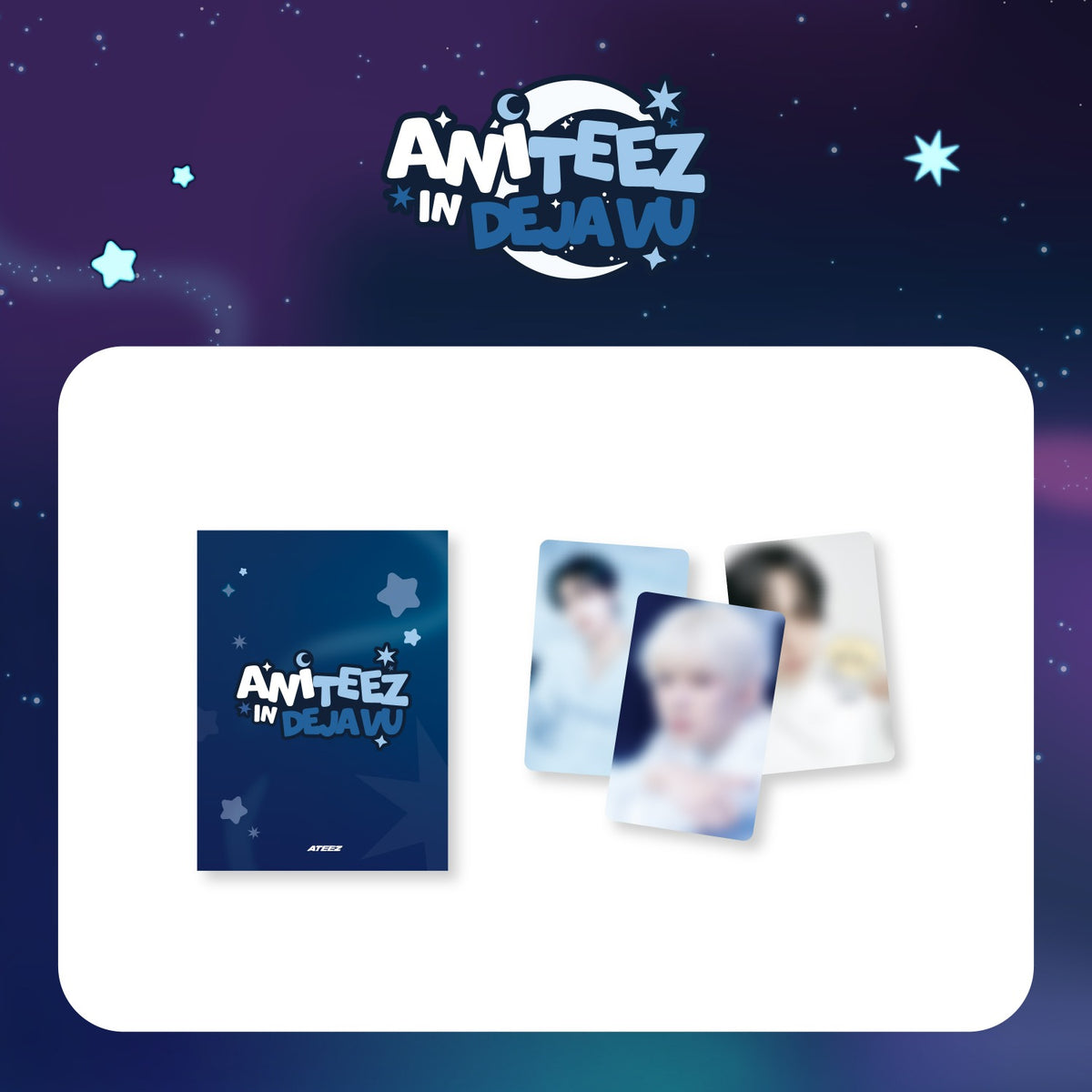ATEEZ X ANITEEZ POP-UP [ANITEEZ IN DEJA VU] MD 14. Random Trading Card