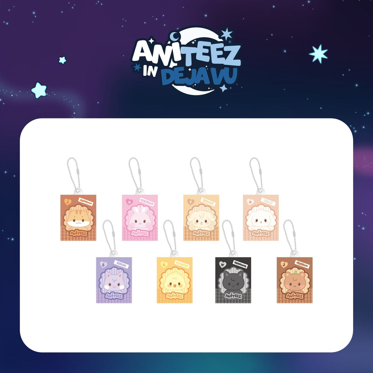 ATEEZ X ANITEEZ POP-UP [ANITEEZ IN DEJA VU] MD 18. Random Miniature Keyring